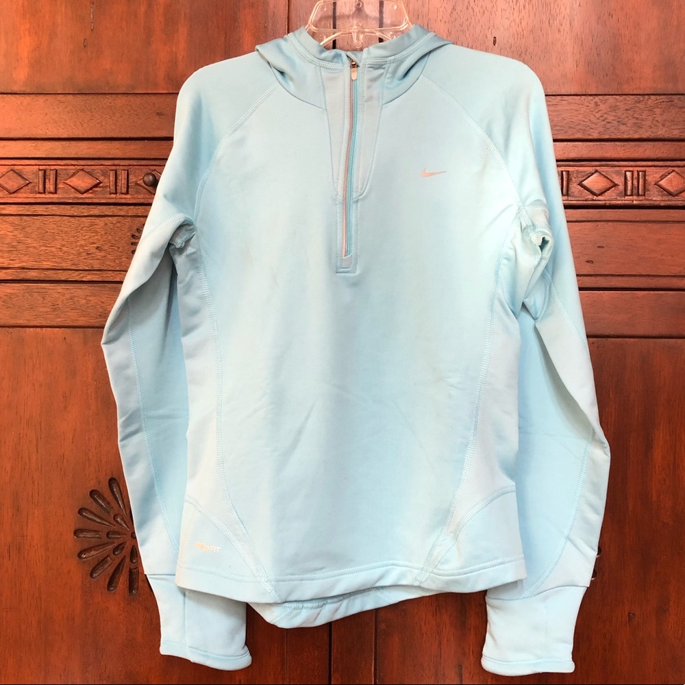 Nike Fleece-Lined Hooded Athletic Top. Size S